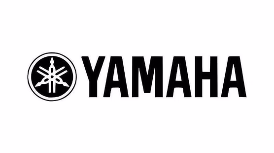 Yamaha logo with black text and tuning fork symbol on white background.